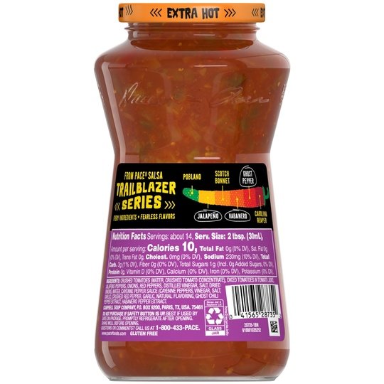 Pace Ghost Pepper Habanero Salsa, 16 oz Jar