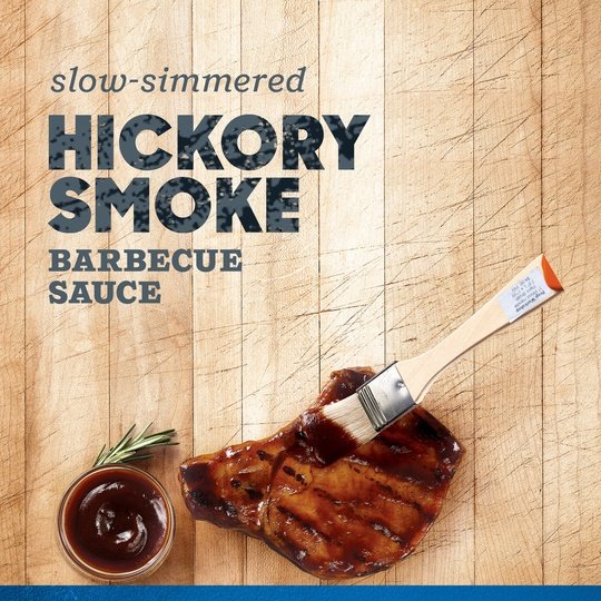 Kraft Hickory Smoke Slow-Simmered Barbecue BBQ Sauce Value Size, 39 oz Bottle