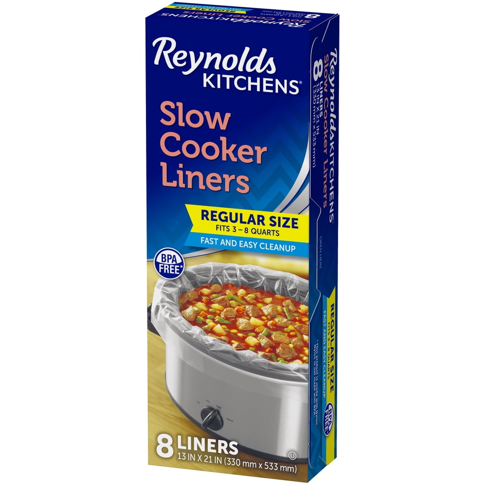 Reynolds Kitchens Slow Cooker Liners, Regular (Fits 3-8 Quarts), 8 Count