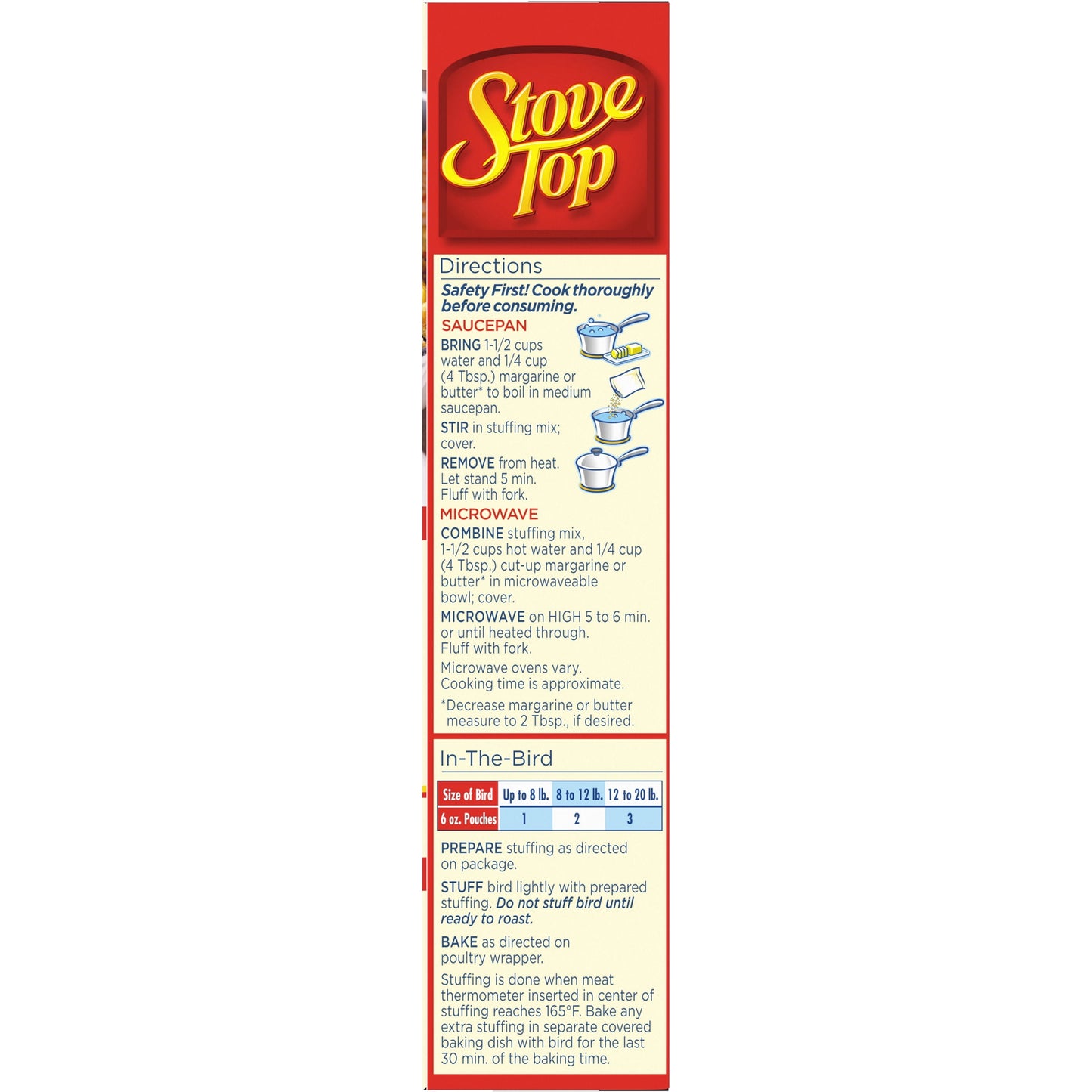 Stove Top Pork Stuffing Mix Side Dish, 6 oz Box