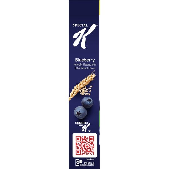 Kellogg's Special K Blueberry Cold Breakfast Cereal, Family Size, 16.9 oz Box