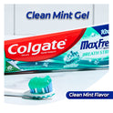 Colgate Max Fresh Toothpaste, Mini Breath Strips, Clean Mint, 3 Pack, 6.3 oz