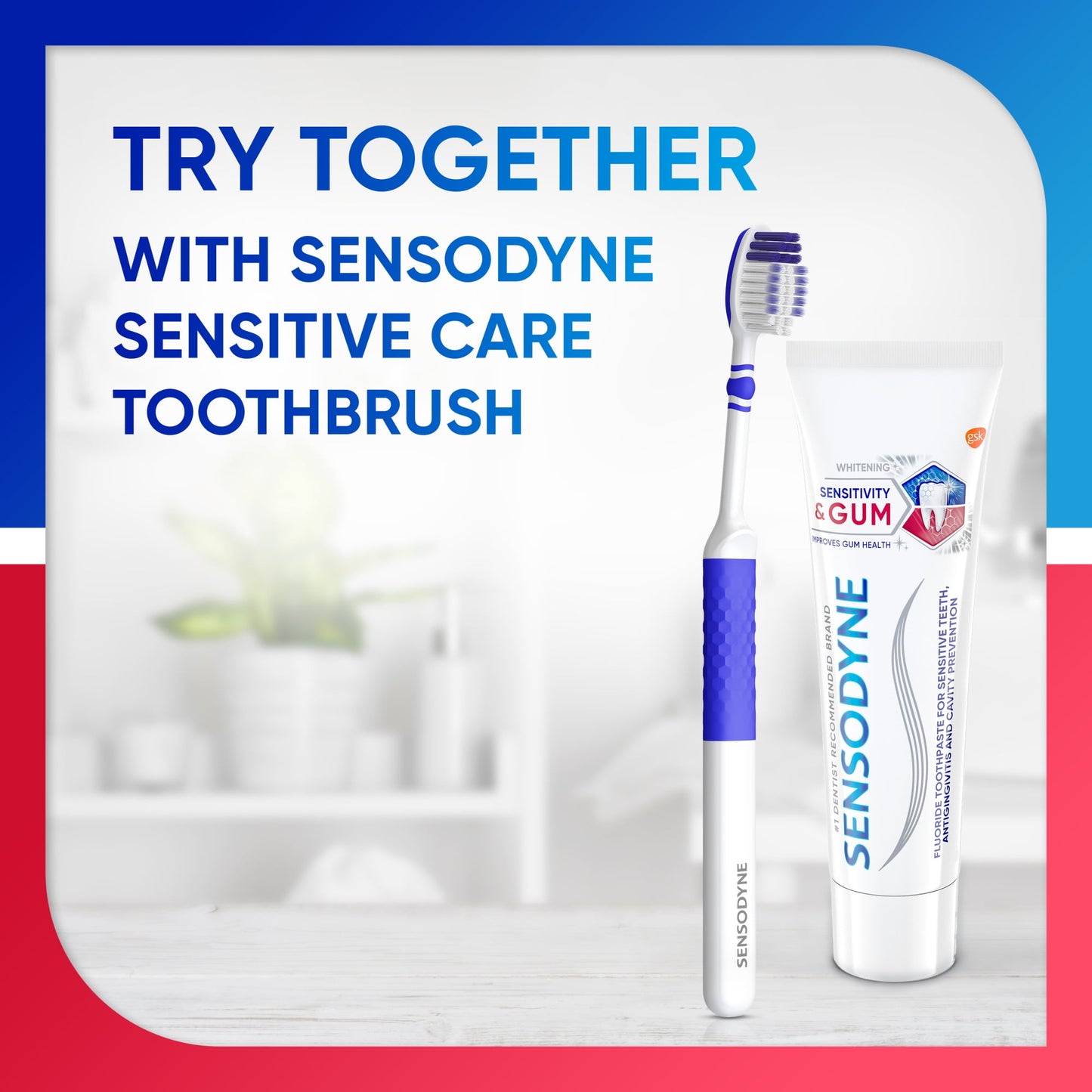 Sensodyne Whitening & Gum Sensitive Toothpaste, 3.4 Oz, 2 Pack