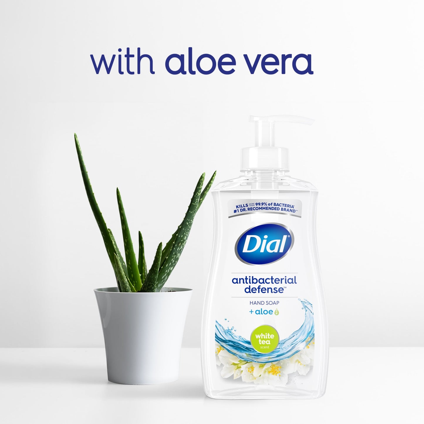 Dial Antibacterial Liquid Hand Soap, White Tea, 11 fl oz