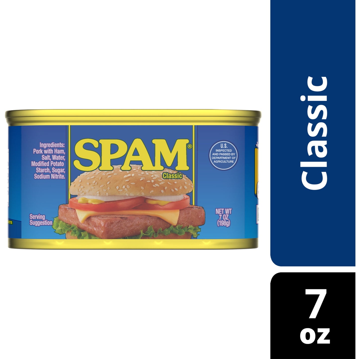 SPAM Classic, Shelf-Stable Meat, 7 oz Aluminum Can