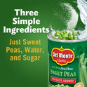 Del Monte No Salt Added Sweet Peas, 15 oz Can