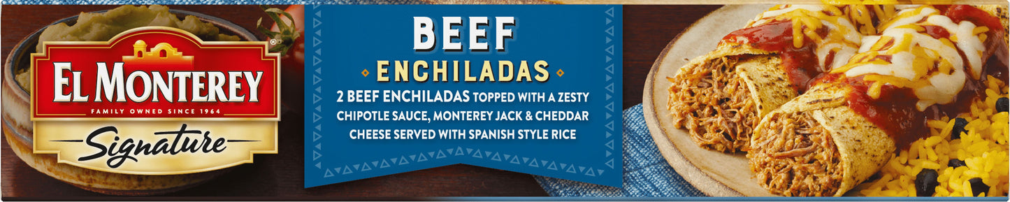 El Monterey Signature Beef Enchiladas Meal, 10.25 oz (Frozen)