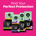 U by Kotex Balance Daily Wrapped Panty Liners, Light Absorbency, Regular Length, 100 Ct