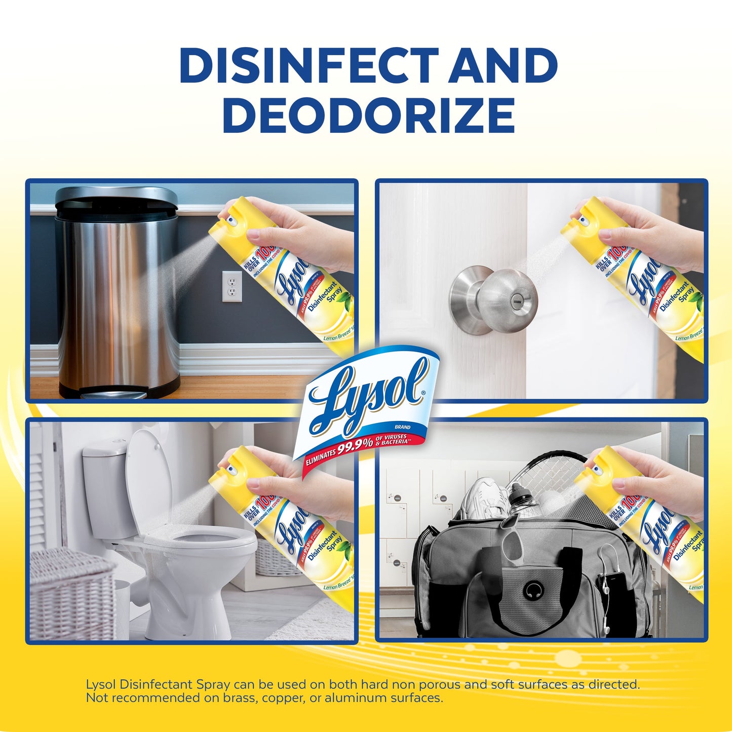 LYSOL® Disinfectant Spray - Lemon Breeze® 4/(2x19) oz.