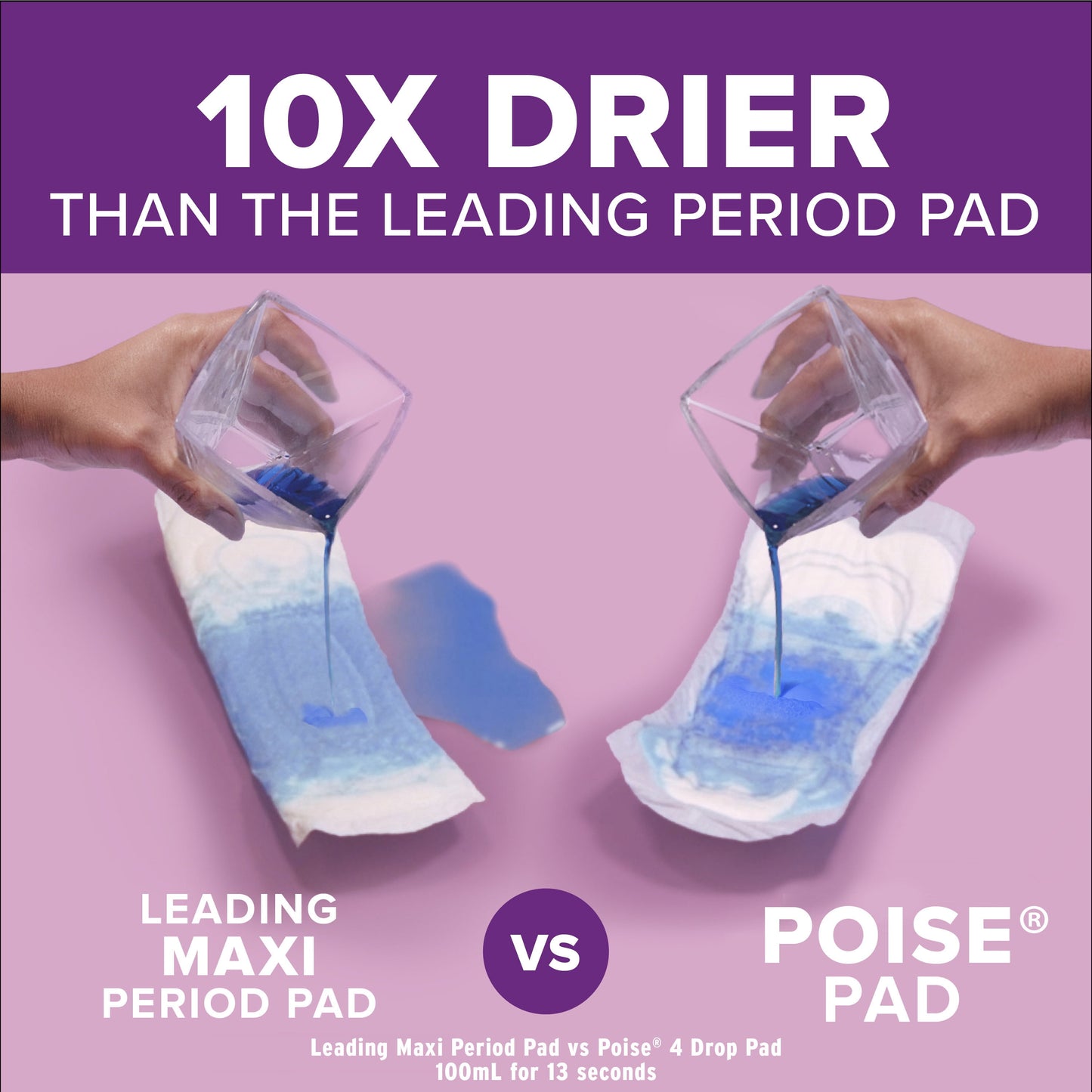 Poise Incontinence Pads for Women, 5 Drop, Maximum Absorbency, Regular, 48Ct