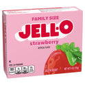 Jell-O Strawberry Artificially Flavored Gelatin Dessert Mix, Family Size, 6 oz Box