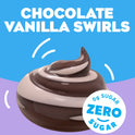 Jell-O Chocolate Vanilla Swirls Sugar Free Pudding Cups Snack, 4 Ct Cups