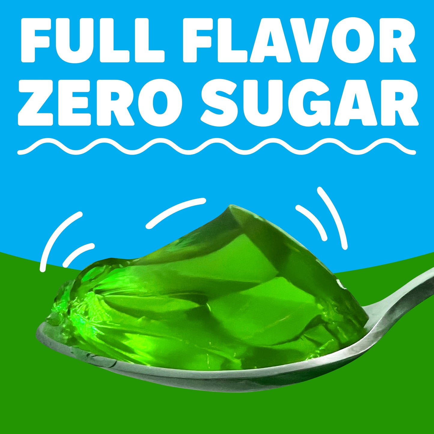 Jell-O Lime Artificially Flavored Zero Sugar Low Calorie Gelatin Dessert Mix, Family Size, 0.6 oz Box