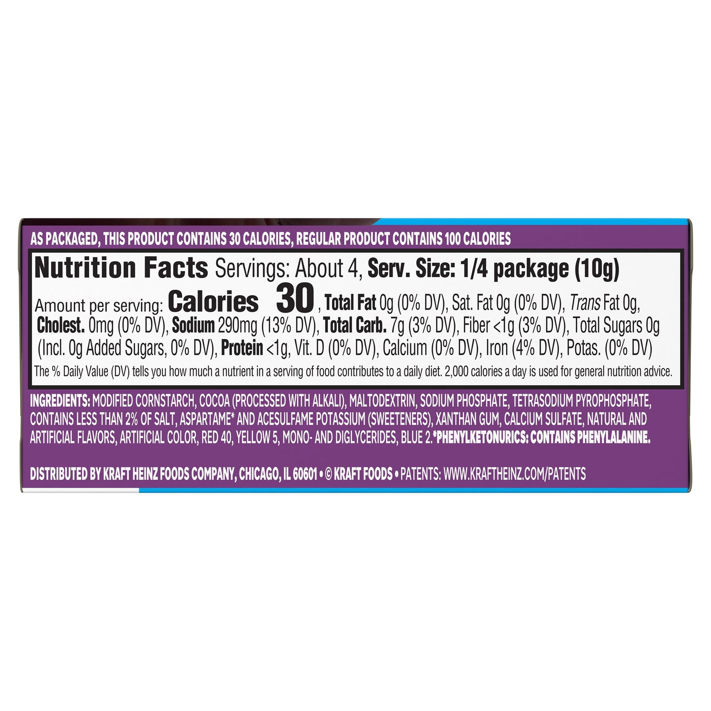 Jell-O Chocolate Fudge Artificially Flavored Zero Sugar Instant Reduced Calorie Pudding & Pie Filling Mix, 1.4 oz Box