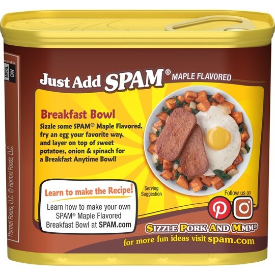 SPAM Maple Flavored, 12 oz Can