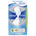 Always Infinity Feminine Pads with wings, Size 2, Heavy Absorbency, Unscented, 32 Count