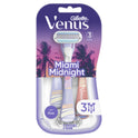 Venus Miami Midnight Smooth Women's Disposable Razors, 3 ct