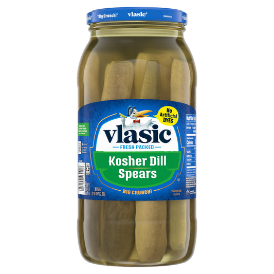 Vlasic Kosher Dill Pickles, Dill Pickle Spears, 80 Oz Jar