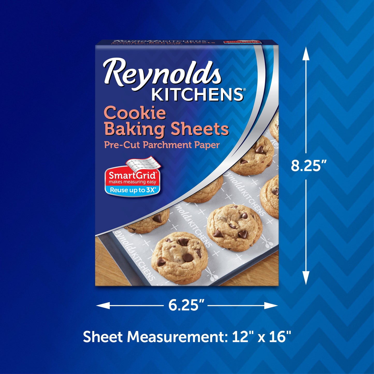 Reynolds Kitchens Cookie Baking Sheets, Pre-Cut Parchment Paper, 25 Sheets