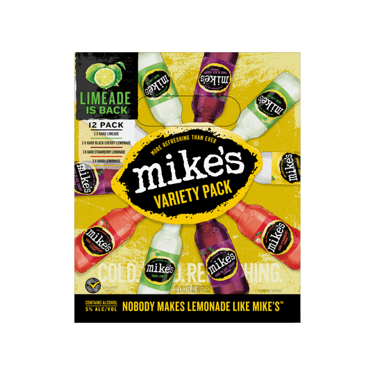 Mike's Hard Lemonade, Variety Pack, 12 Pack, 11.2 fl oz Bottles, 5% ABV