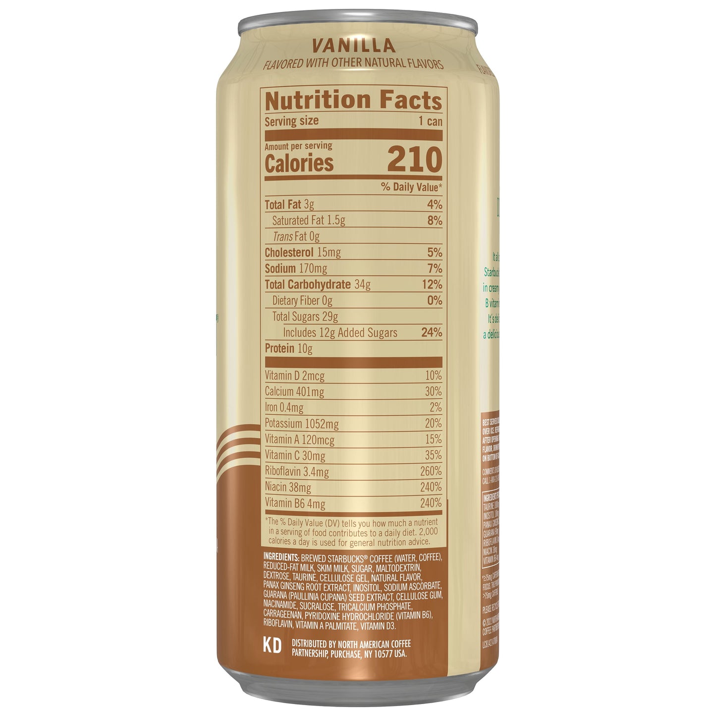 Starbucks Doubleshot Energy, Vanilla Coffee, 15 fl oz, Canned Coffee Drink