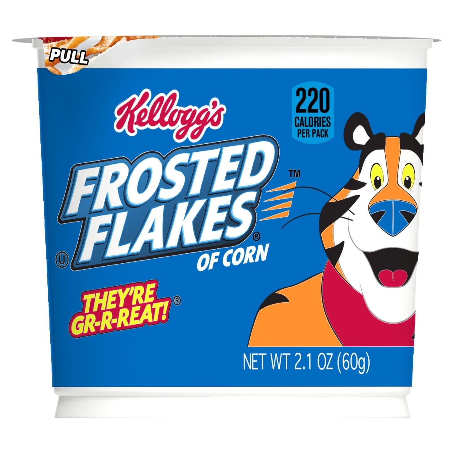 Kellogg's Frosted Flakes Original Cold Breakfast Cereal, 2.1 oz Cup