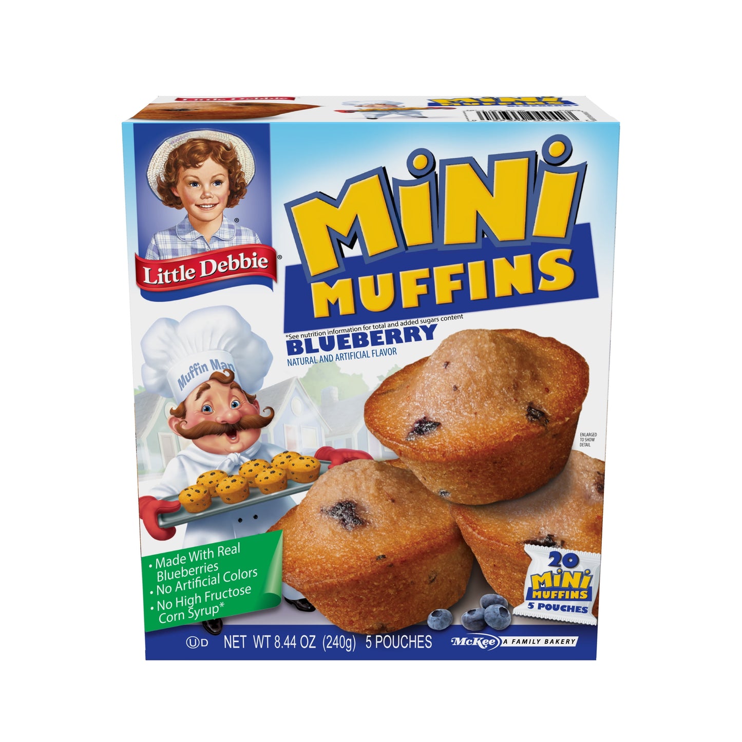 Little Debbie Snacks Blueberry Little Muffins, 5 ct