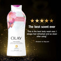 Olay Fresh Outlast Body Wash, Star Apple & Hibiscus, 22 fl oz