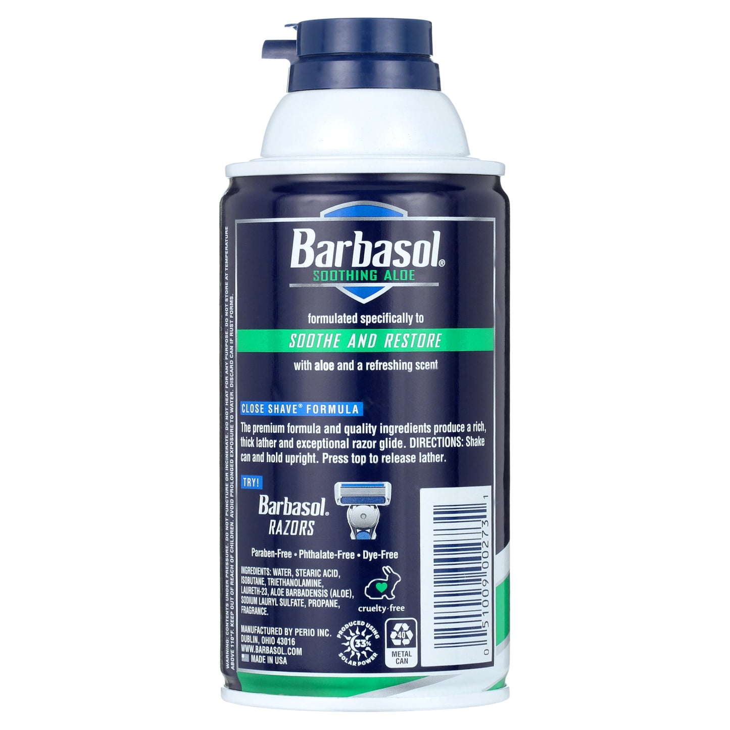 Barbasol Beard Buster Shaving Cream Soothing Aloe - 10 Oz.