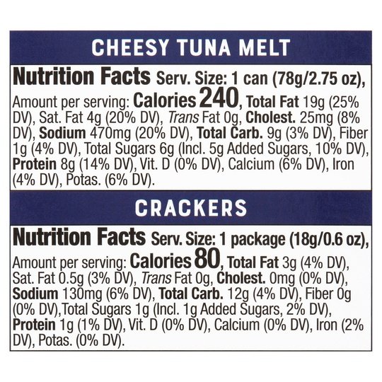 Bumble Bee Snack On The Run Cheesy Tuna Melt with Crackers Kit, 3.35 oz