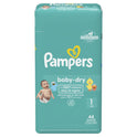 Pampers Baby Dry Diapers Size 1, 44 Count