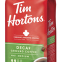 Tim Hortons Decaf Ground Coffee, 100% Arabica Medium Roast, Naturally Decaffeinated, 12 oz