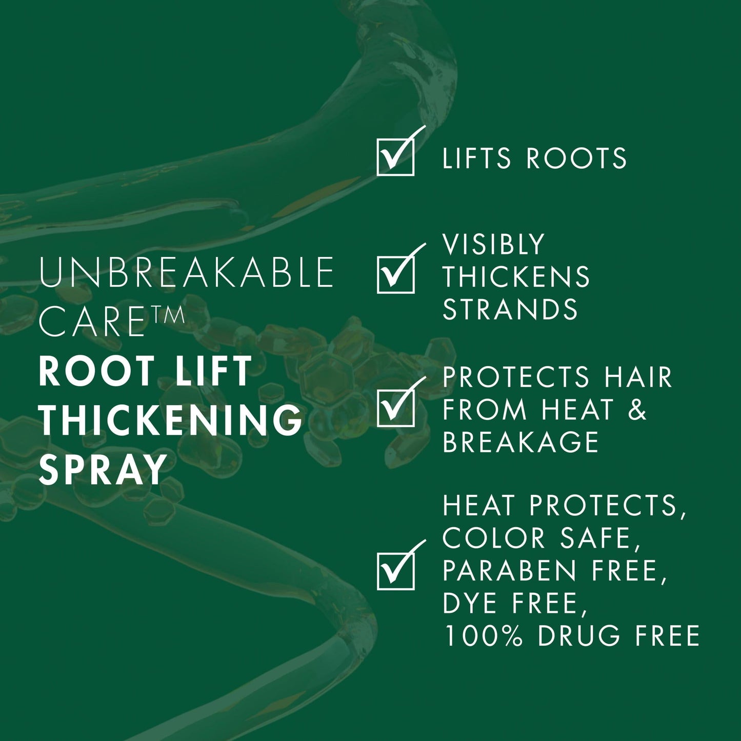 Nexxus Unbreakable Care Root Lift Thickening Women's Hairspray with Biotin, 6 fl oz