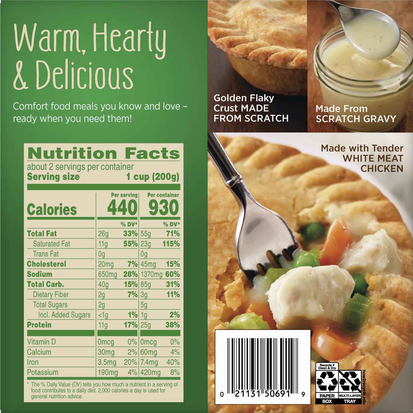 Marie Callender's Chicken Pot Pie Large Size, 15 oz