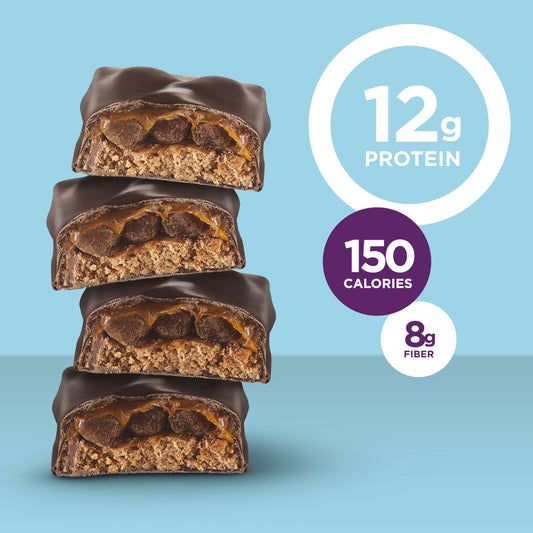 Fiber One Weight Watchers Chewy Protein Bars, Peanut Butter Cocoa Crumble, 5 ct