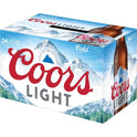 Coors Light Lager Beer, 24 Pack, 12 fl oz Bottles, 4.2% ABV