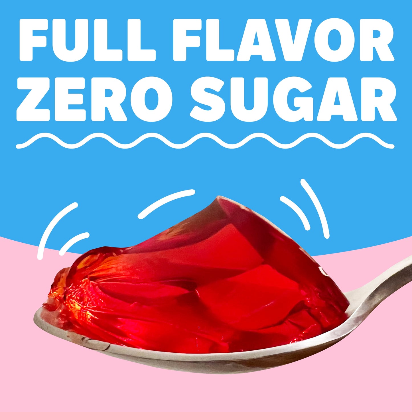 Jell-O Strawberry Artificially Flavored Zero Sugar Low Calorie Gelatin Dessert Mix, Family Size, 0.6 oz Box