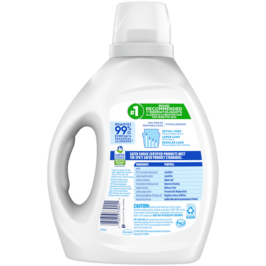 all Liquid Laundry Detergent, Free Clear for Sensitive Skin, 88 Fluid Ounces, 58 Loads