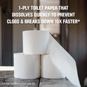 Scott Rapid-Dissolving Toilet Paper for RVs & Boats, 12 Double Rolls, 231 Sheets Per Roll (2,772 Total)