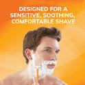 BIC Sensitive Shaver Men's Disposable Razor, Single Blade, Comfortable Smooth Shave, 12-Count