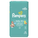 Pampers Baby Dry Diapers Size 1, 44 Count