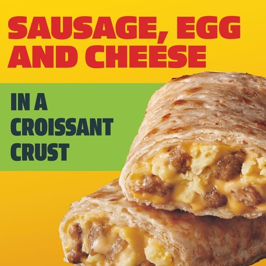 Hot Pockets Frozen Snacks, Sausage Egg and Cheese, Croissant Crust 5 Regular Sandwiches (Frozen)