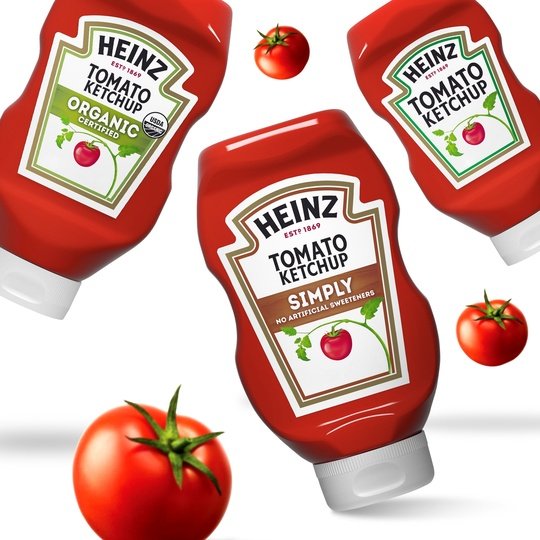 Heinz Simply Tomato Ketchup with No Artificial Sweeteners, 20 oz Bottle