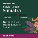 Starbucks, Sumatra Dark Roast K-Cup Coffee Pods, 22 Count