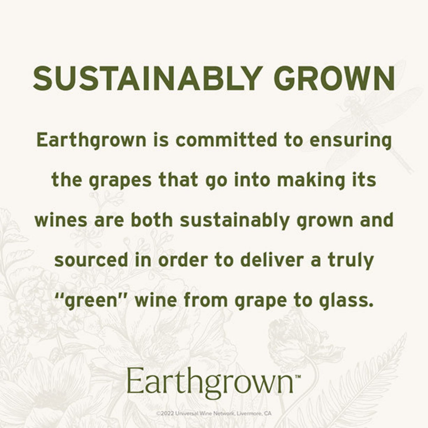 Earthgrown Red Blend California Red Wine, 750 ml Glass, ABV 14.00%