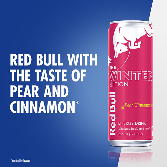 Red Bull Winter Edition Pear Cinnamon Energy Drink, 12 fl oz Can