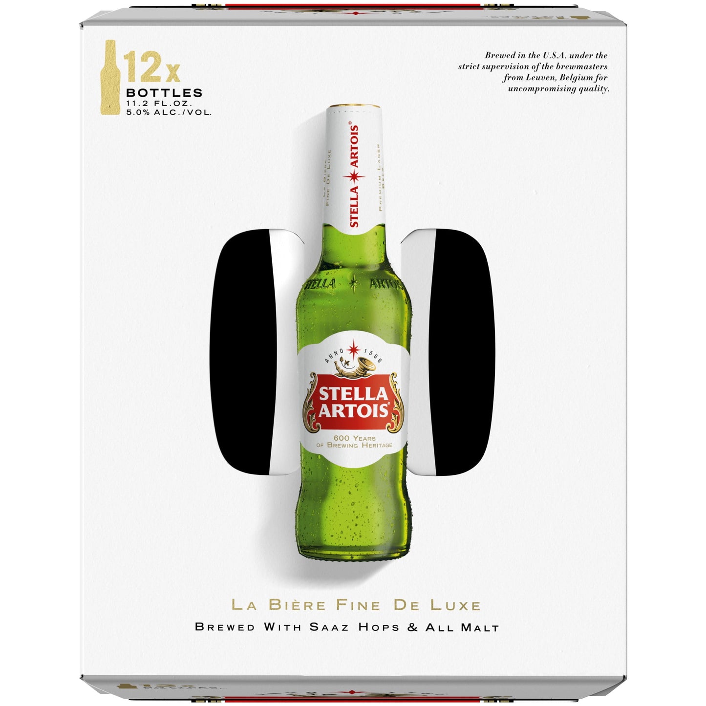 Stella Artois Lager, 12 Pack Beer, 11.2 fl oz Bottles, 5.0% ABV