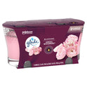 Glade Candle Angel Whispers Scent, 1-Wick, 3.4 oz (96.3 g) Each, 2 Counts, Fragrance Infused with Essential Oils, Notes of Bulgarian Rose, Peach, White Floral Bouquet, Lead-Free Wick Scented Candles