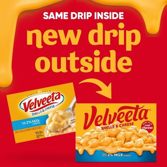 Velveeta Shells and Cheese Macaroni and Cheese Dinner with 2% Milk Cheese, 12 oz Box