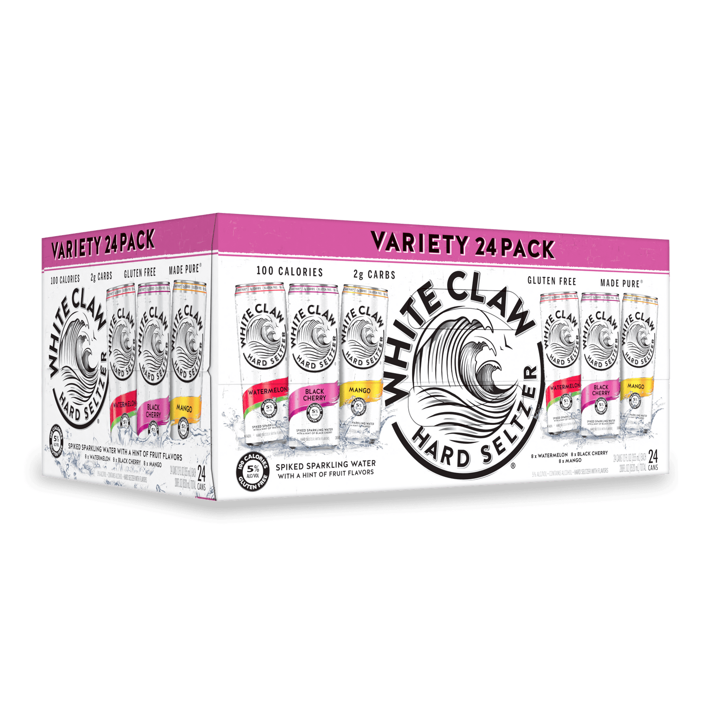 White Claw® Hard Seltzer Variety 24 Pack, 5% ABV